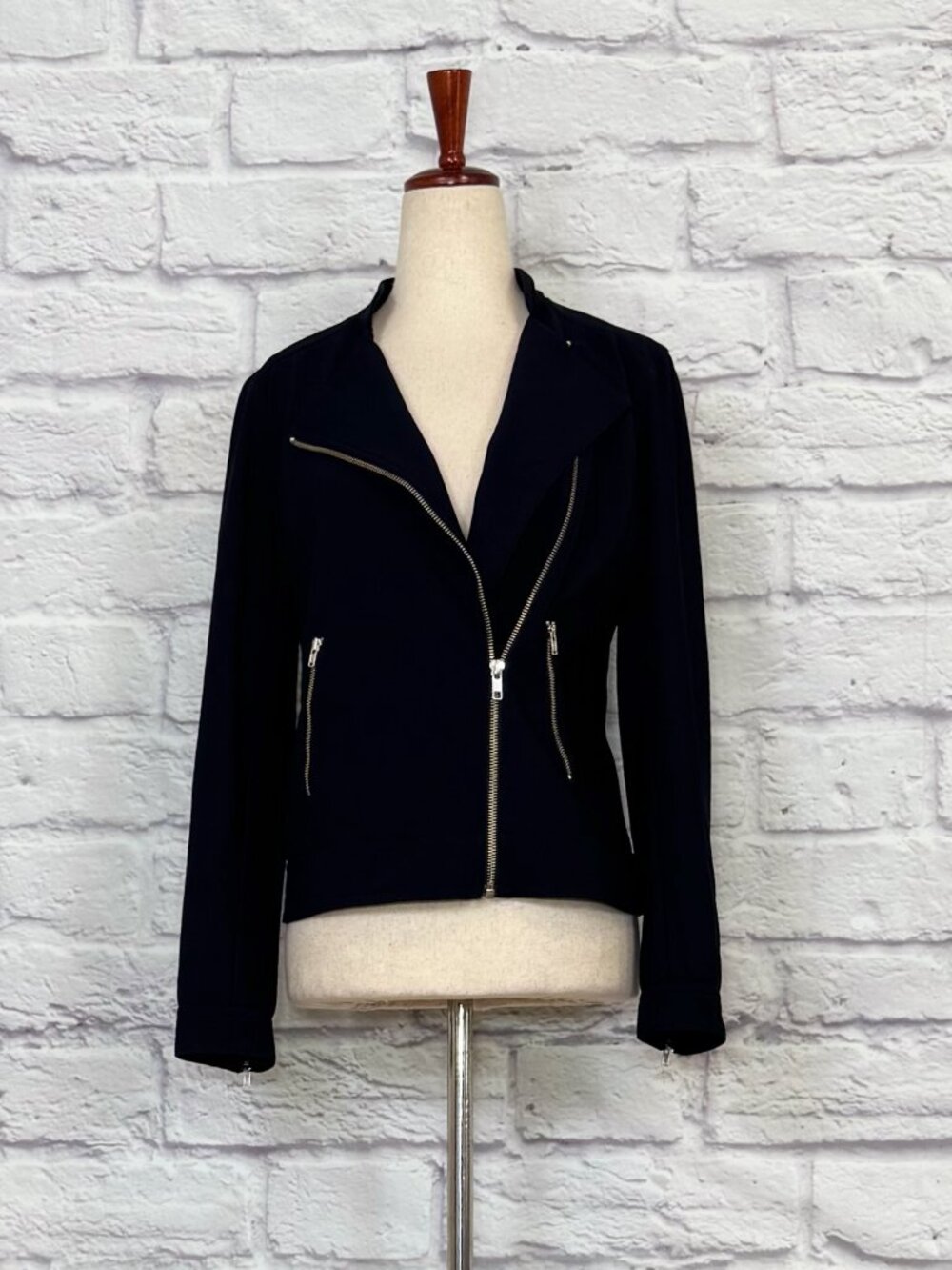 Mercantile Portland Black Moto Jacket